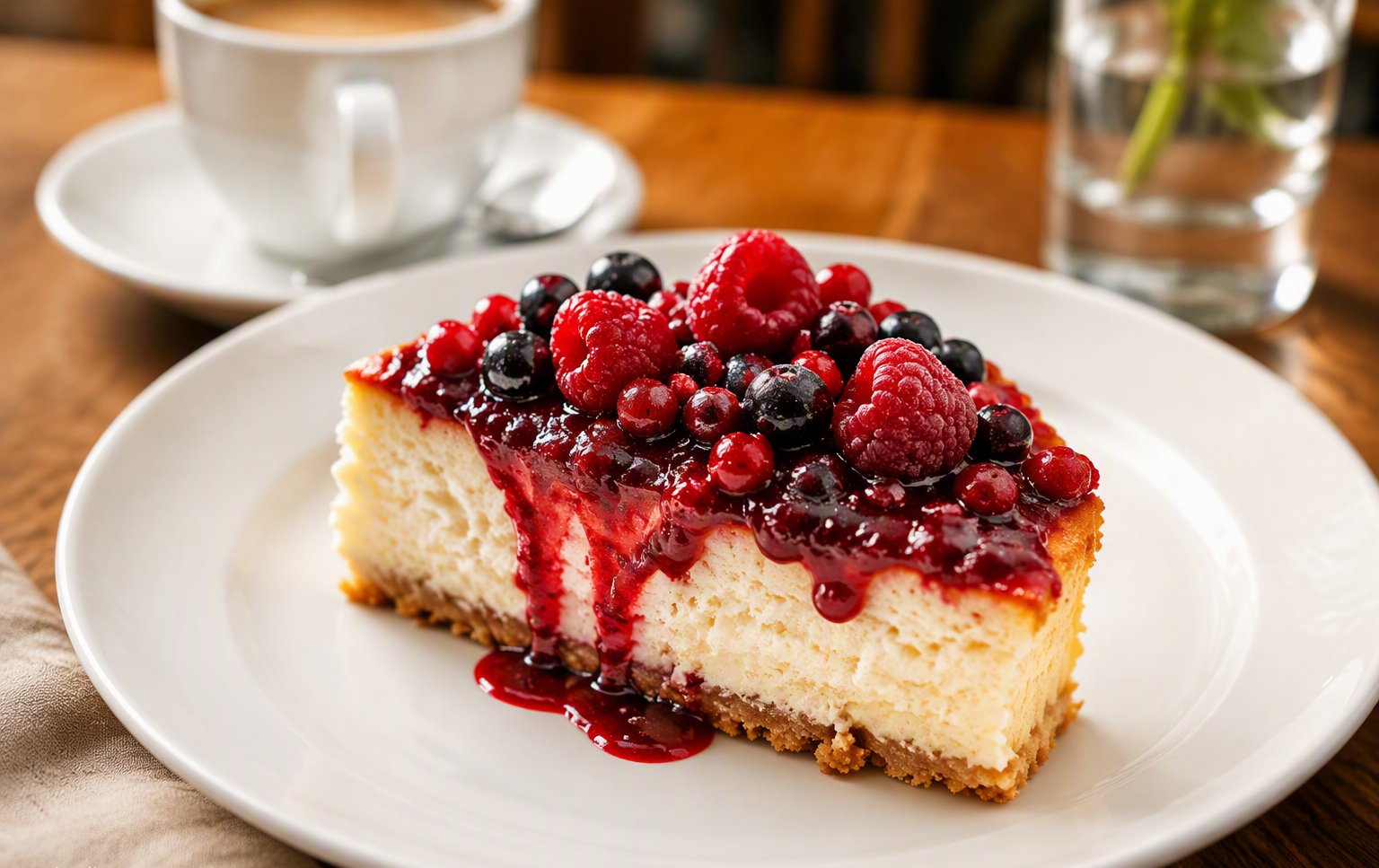 Tarta de queso con sobao del Mesón Los Arcos, postre casero en Almuñécar